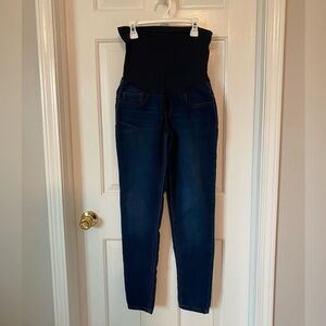 Skinny Maternity Jeans with Full Belly Panel Size 8